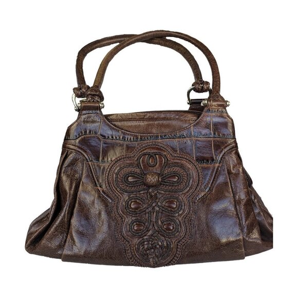 Brighton Katrina Brown Leather Shoulder Bag - EUC - Picture 1 of 9
